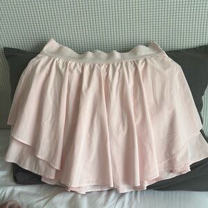 Lululemon strawberry milkshake court rival skirt size 6 long tall
